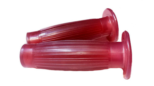 Moped / Motorcycle Vintage Handlebar Grips Watermelon Red - 7/8" Moped / Motorcycle Vintage Handlebar Grips Watermelon Red - 7/8"