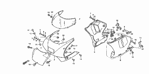 Honda NSR50 NSF100 Fairing Screw