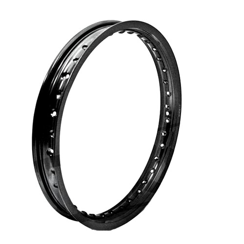 Universal Moped Rim - 36 Spoke 16 Inch - Black Semi-Gloss - *1.6"*