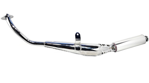 Turbo Kit S1 Honda Hobbit PA50II Moped Exhaust Pipe - Chrome Turbo Kit S1 Honda Hobbit PA50II Moped Exhaust Pipe - Chrome