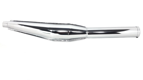 Universal Moped Exhaust - 28mm  *Chrome*