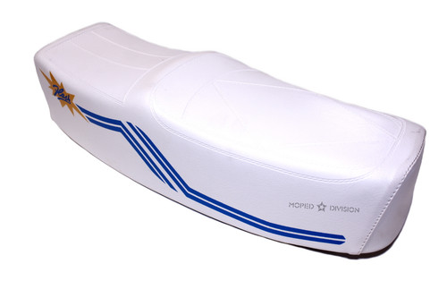 Nisa "Flash" Long Seat - White & Blue