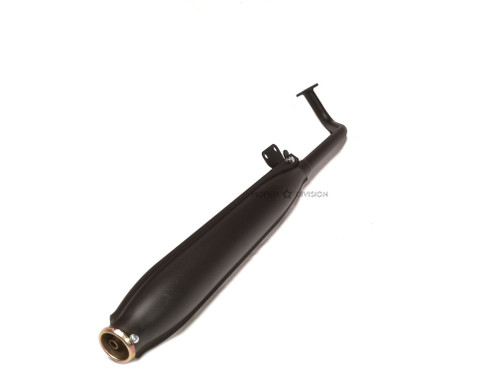 Tomos A35 Exhaust - 26mm Stock Style, Matte Black