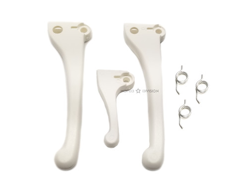 Vespa Piaggio Ciao, SI Domino Control Lever Kit - White Plastic