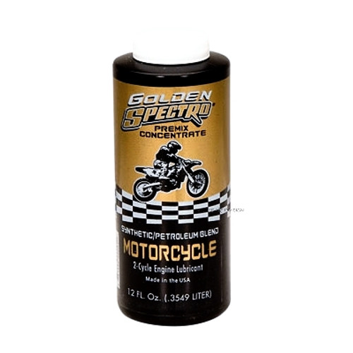 Spectro Golden Semi-Syn 2T, 2 Stroke Fuel Premix Oil - 12 FL.OZ.