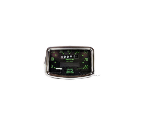 Transval Speedometer Assembly- Face, Drive, Cable, 80KMH