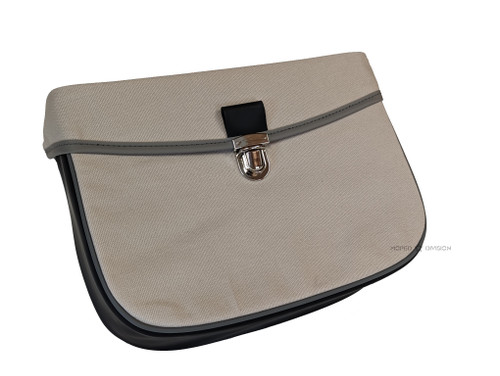 Vespa Piaggio Ciao Saddle Bag, Tan/Black/Grey- Per Piece