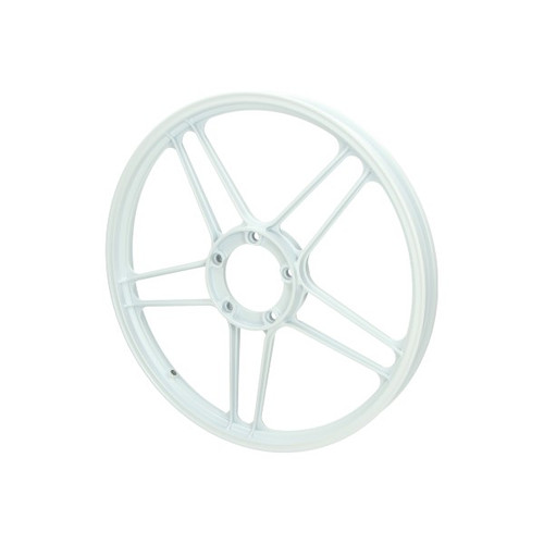 Puch 17" 5 Star Mag Wheel, White - Bare