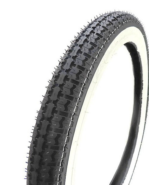 Kenda K252 White Wall Moped Tire 2.25" x 19"