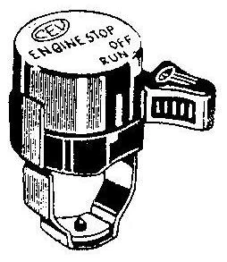NOS CEV Run / Off Kill Switch - OG Italian and Some Puch Mopeds