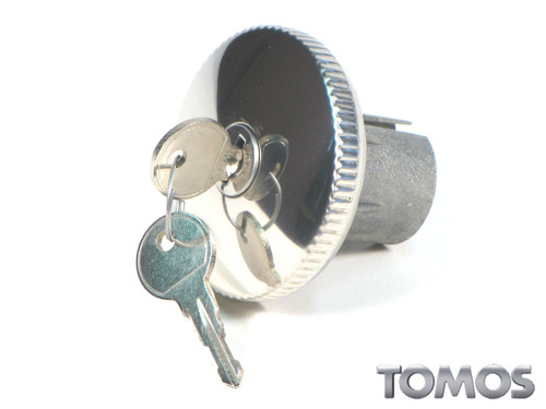 CHROME 30MM MOPED GAS TANK CAP FOR STEP THRU MOPEDS Fits Tomos Puch Honda Sachs 