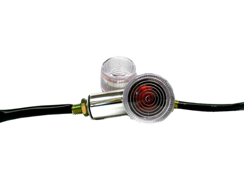 Chrome Moped Marker Lights / Turn Signal  *sold in pairs*