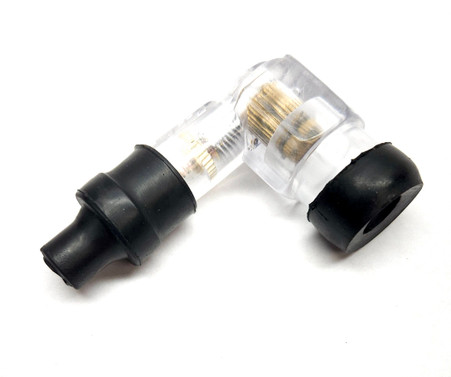Clear Spark Plug Cap, Resistor type - Moped Division