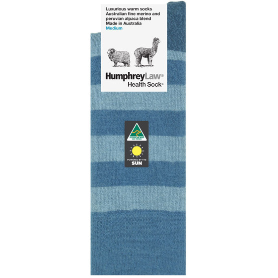 Fine Merino & Baby Alpaca  Striped Socks (Luxurious and Warm)