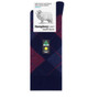 Fine Merino Wool & Polyester Socks (Argyle Pattern)