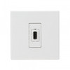 Legrand Arteor USB power supply charger - single USB sockets - 5 V- 750 mA -whiteلقمة شاحن 1 مخرج ارتيور 5 فولت 750 مللى امبير