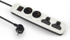 iLock 4 Outlet Power Strip, 2 Schuko Sockets + 2 Universal Sockets MK مشترك 2 مخرج شوكو و + 2 مخرج