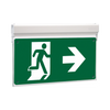 Olympia Electronics Led internally illuminated safety signs, maintained/non-maintained operation. 30m viewing distance. With BSI & CNBOP Certification