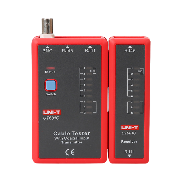 Uni-T Handheld Cable Tester RJ45, RJ11 and BNC جهاز قياس كابلات الانترنت والشبكات والريسيفر