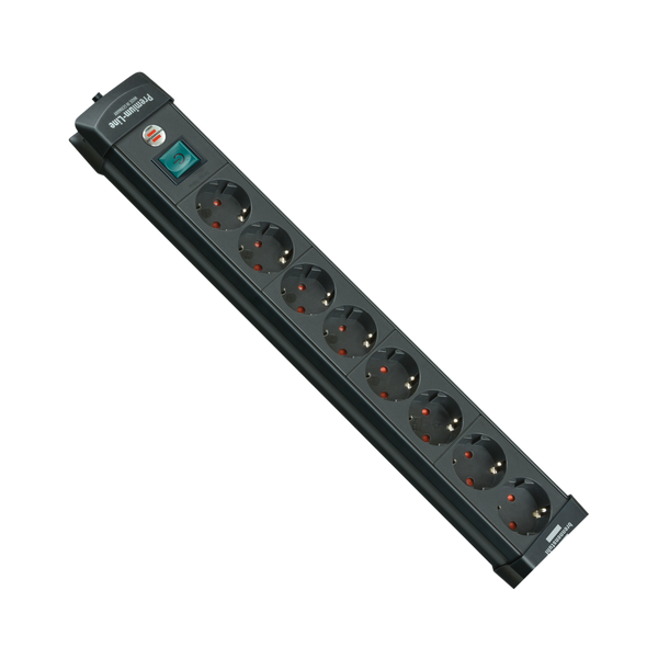 Premium-Line Power Strip 8-way Extension Lead With Switch and 3m Cable مشترك كهرباء 8 مخرج  بريميوم لاين بريننتشول