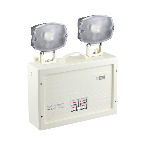 Olympia Electronics Led emergency luminaries, waterproof, self-testing, non-maintained operation, IK10, with BSI Certification. Light Source: 2x6P Leds.