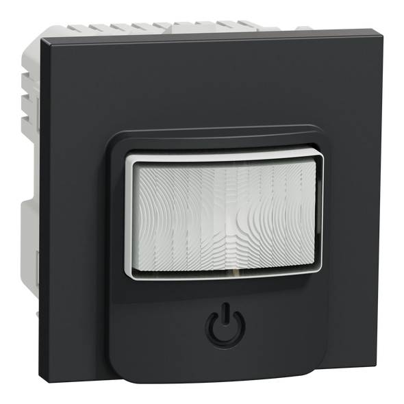 Schneider Electric New Unica - Motion sensor with push button integrated and relay - anthracite