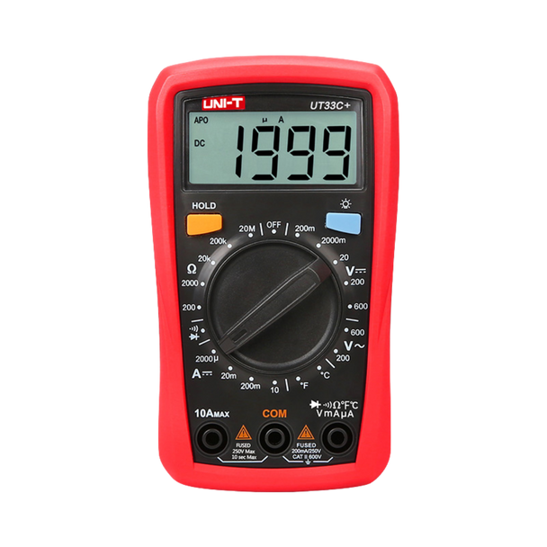 Uni-T Palm Size Multimeter مالتى ميتر ديجيتال + حرارة 600 فولت