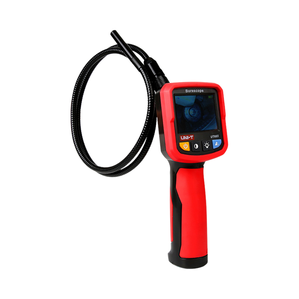 Uni-T Borescope + Flexible Camera Probe كاميرا بوريسكوب بمنظار + بروب مرن معدن مضاد للحرارة وقابل للدوران