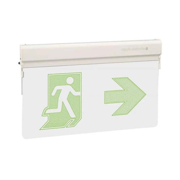 Olympia Electronics Led internally illuminated safety signs for general use with maintained operation كشاف طوارئ اوليمبيا اليكترونيكس