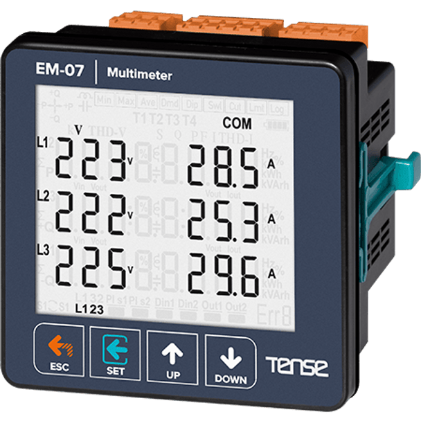 Multi meter LCD مزود بريلية