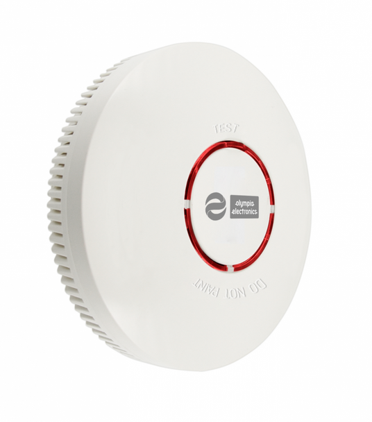 ALKALINE Battery operated smoke detector حساس اكتشاف الحرائق والدخان مزود ببطارية الكالاين