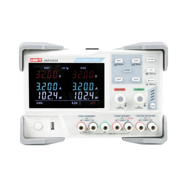 Uni-T DC Programmable Power Supply 30V 3A Regulator 3 Channel Output High Precision Digital Display مزود طاقة 30 فولت 3 امبير