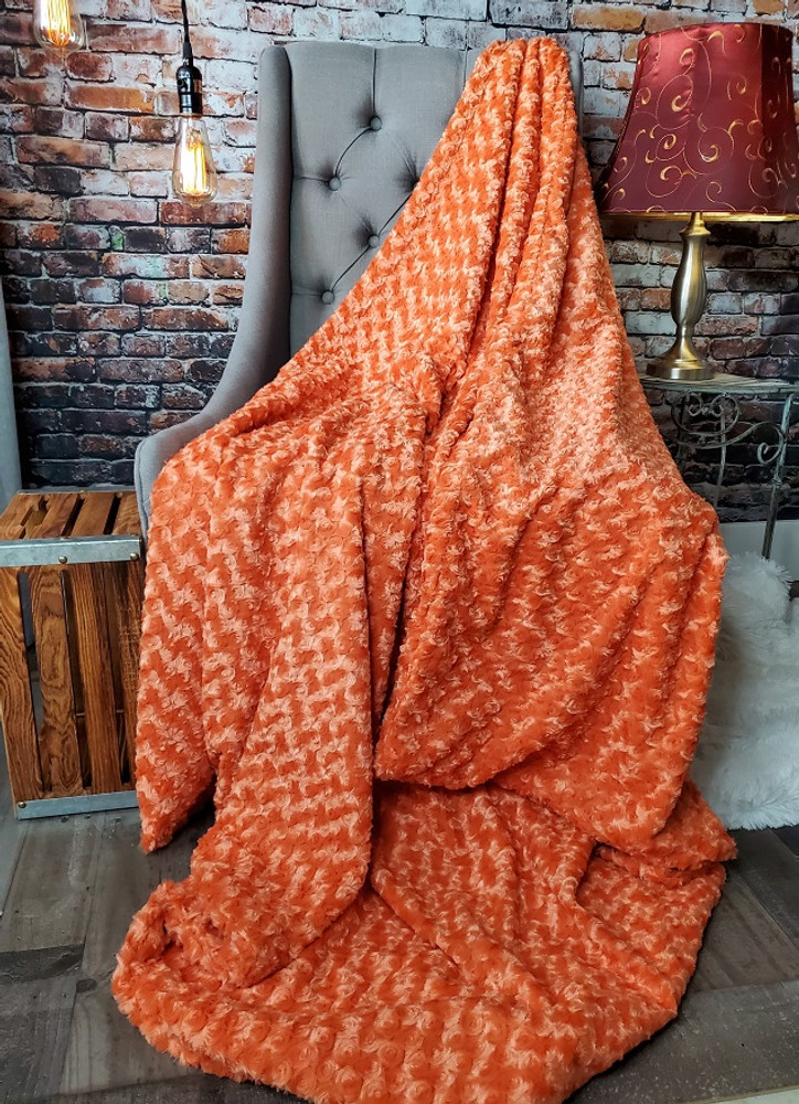 A 50"x60" Orange Roses Blanket. *DEAL