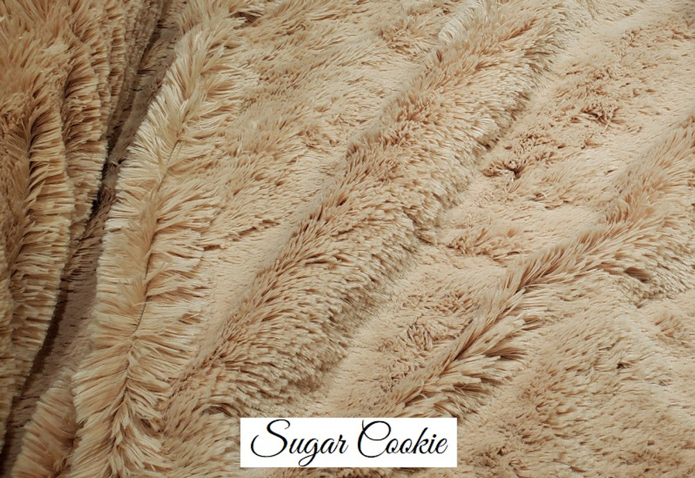 A 60"x70" Sugar Cookie SHAG Blanket, w/DIVINE Fabric. *DEAL