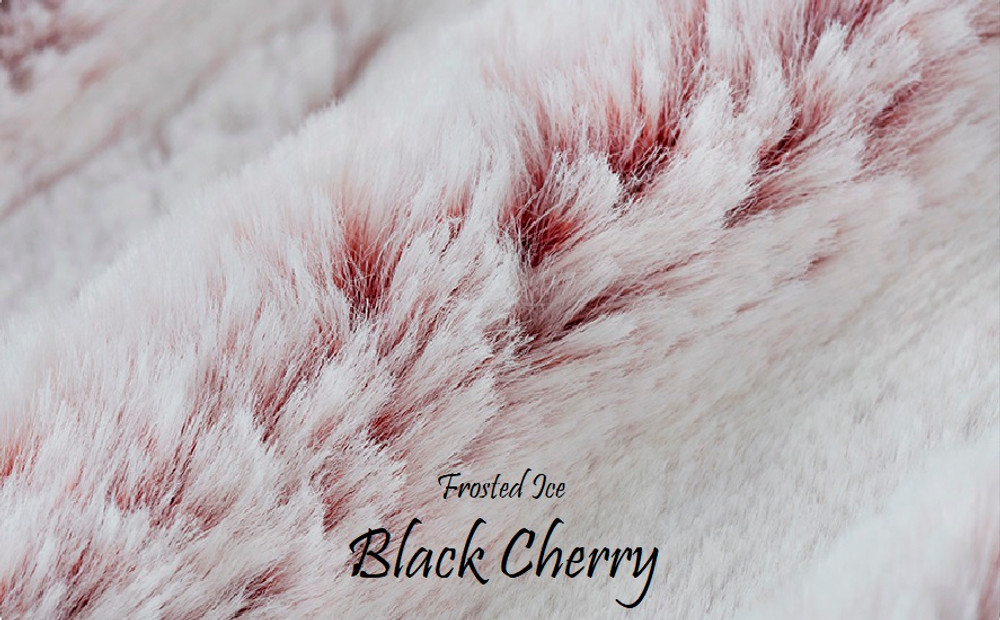 A 40"x60" FROSTED ICE Blanket, color is Black Cherry. w/Heavy-weight design. *DEAL