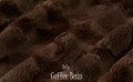 A Bella Coffee Bean Travel Blanket, w/Dark Chocolate Back *sample