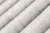 A White & Silver Tip  FROSTED ANGORA Heavy Throw Blanket. (50"x60")