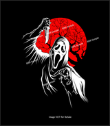 LIMITED EDITION! The VINTAGE '90s HORROR X-Large Blanket, w/Self-binding Edges. (57"x75")G