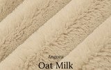 Oat Milk ANGORA Large Adult Throw Blanket. (50"x60") 