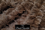 A 60"x65" SHAG Blanket, color Dark Chocolate. Heavy-weight design. *DEAL