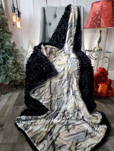 A 58"x60" CAMOUFLAGE Blanket, color is Portland Forest. w/the "GATOR" Minky back. *DEAL