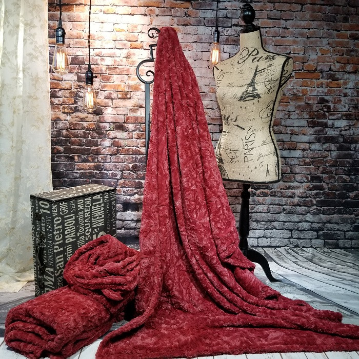 red minky blanket