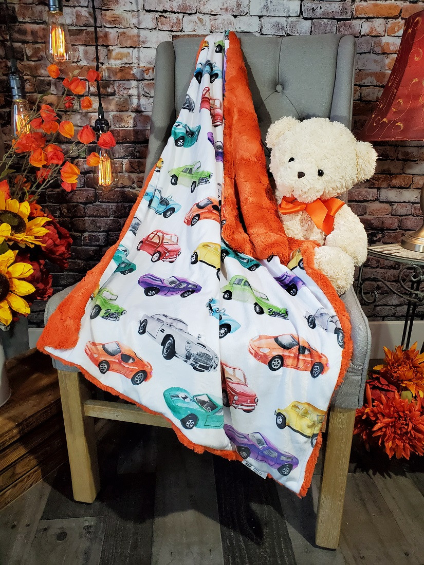 Car Showroom Travel Blanket