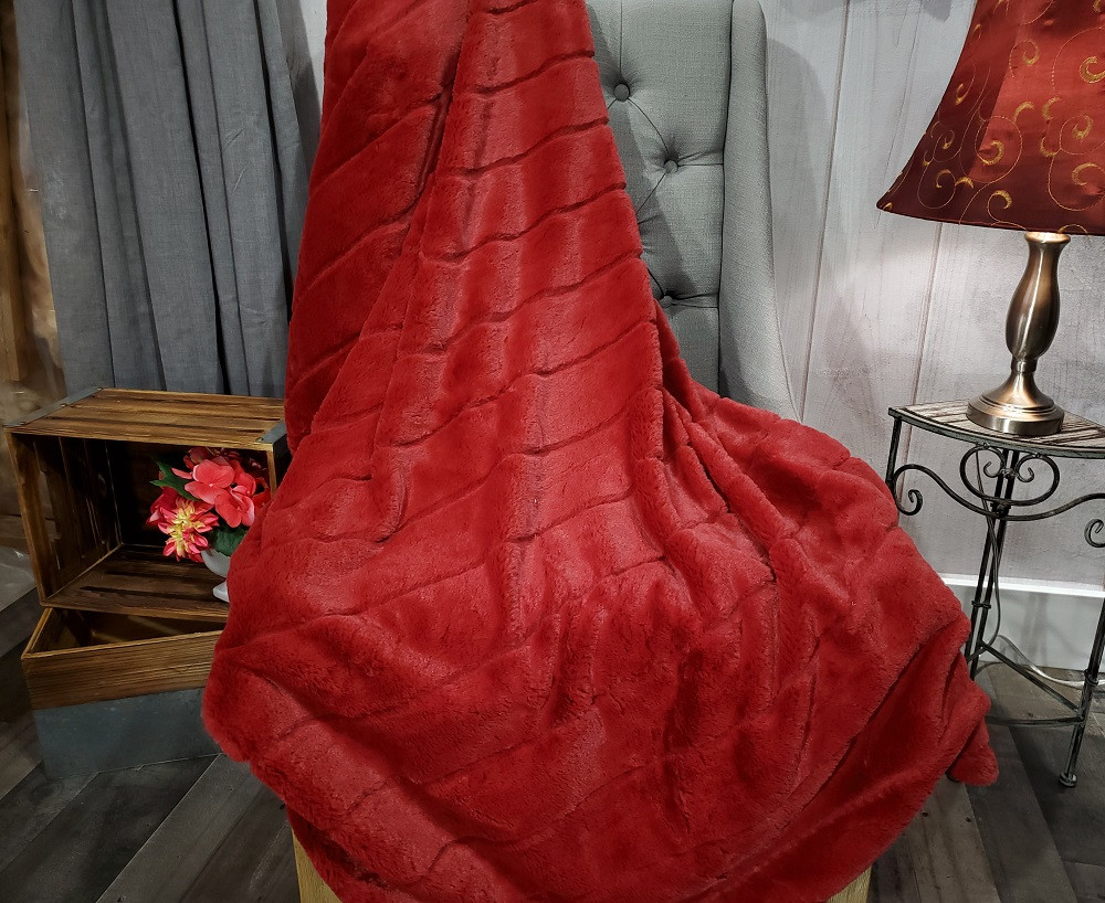 red minky blanket