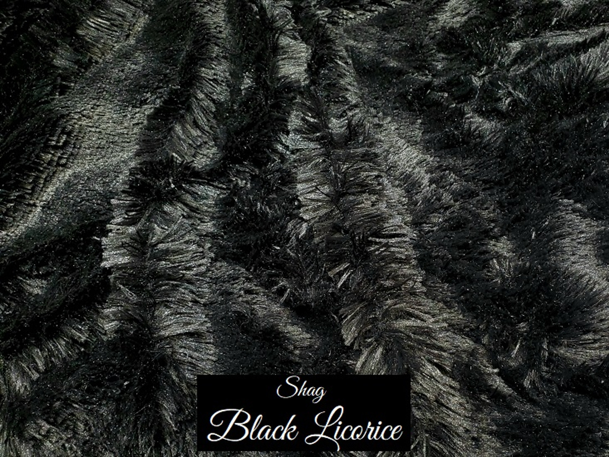 Black Faux Fur Fabric