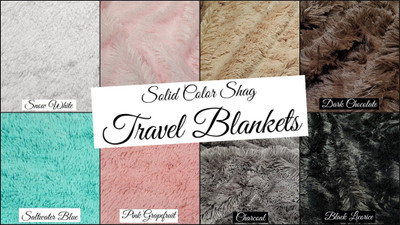 SHAG Solid Color - Travel Blanket