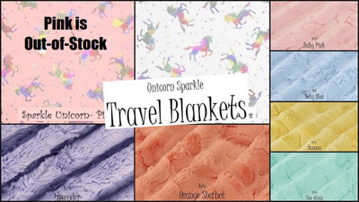 Unicorn Sparkle - Travel Blanket