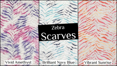 ZEBRA: Tie Dye Neon - Scarf & Infinity Scarf