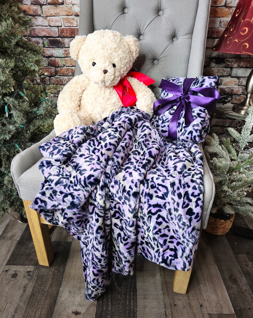 A Lavender JAGUAR Small Blanket. *DEAL