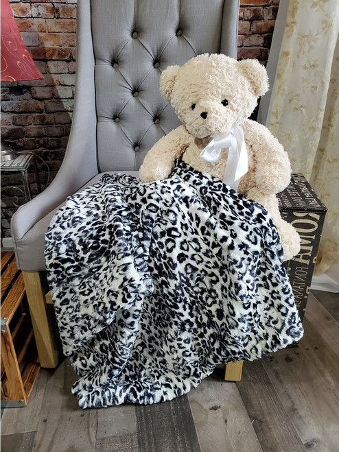 A Snow White JAGUAR Small Kids Blanket. (30"x40")